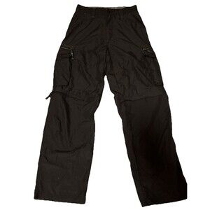 Vintage Mens Size 30x32 OTB One Tough Brand Olive Green Nylon Cargo Pants Shorts